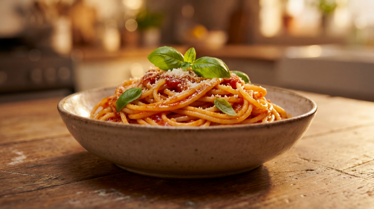 Pâtes à la tomate