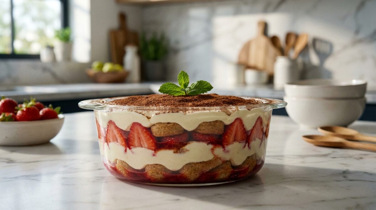 Délice Estival : Tiramisu aux Fraises Facile avec le Thermomix Tiramisu aux Fraises