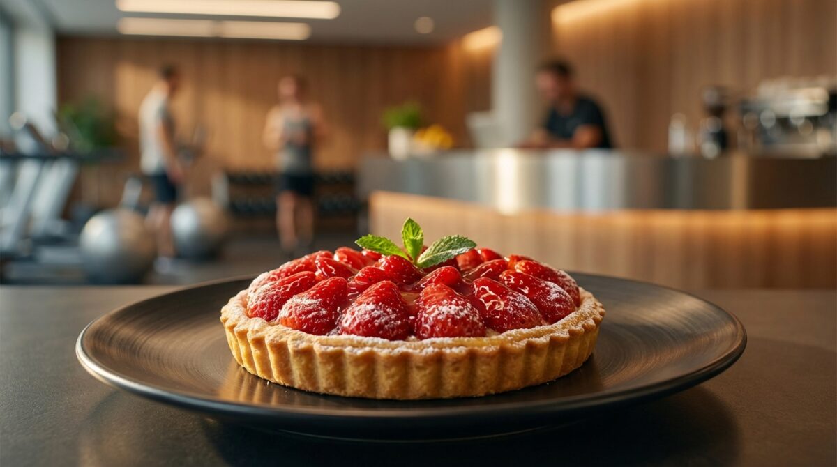 Délicieuse tarte aux fraises préparée rapidement avec le Thermomix tarte aux fraises
