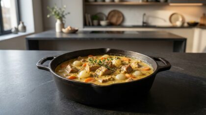 sauté de porc à la crème de moutarde