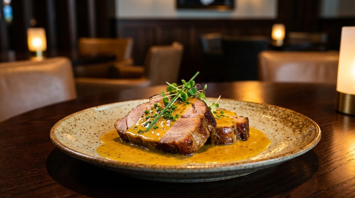 sauté de porc à la crème de moutarde