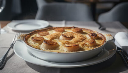 Gratin breton aux noix de Saint-Jacques